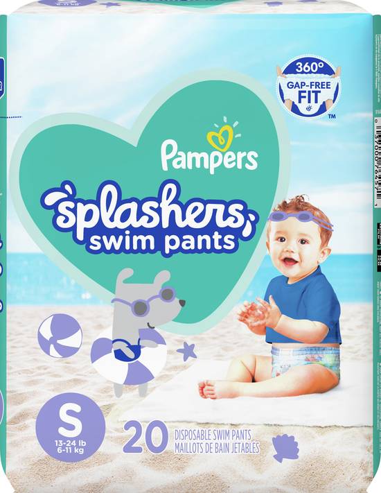 Pampers Swim Pants Splashers Disposable 13-24 lb (20 ct)