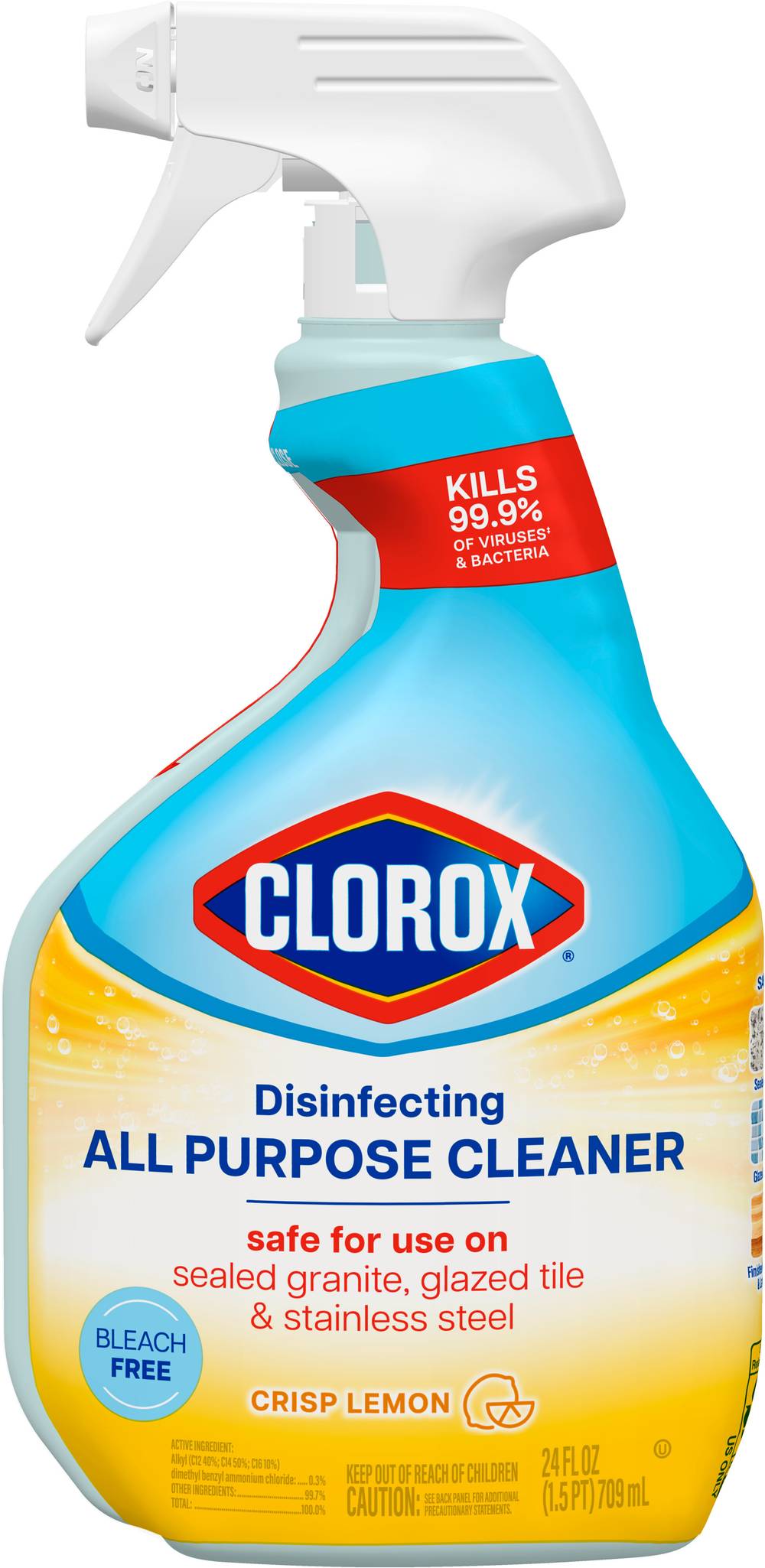 Clorox Crisp Lemon Disinfecting All Purpose Cleaner (24 fl oz)