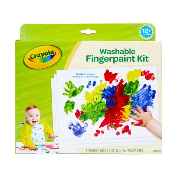 Crayola Washable Finger Paint Set Toddler Kit (1 lbs)