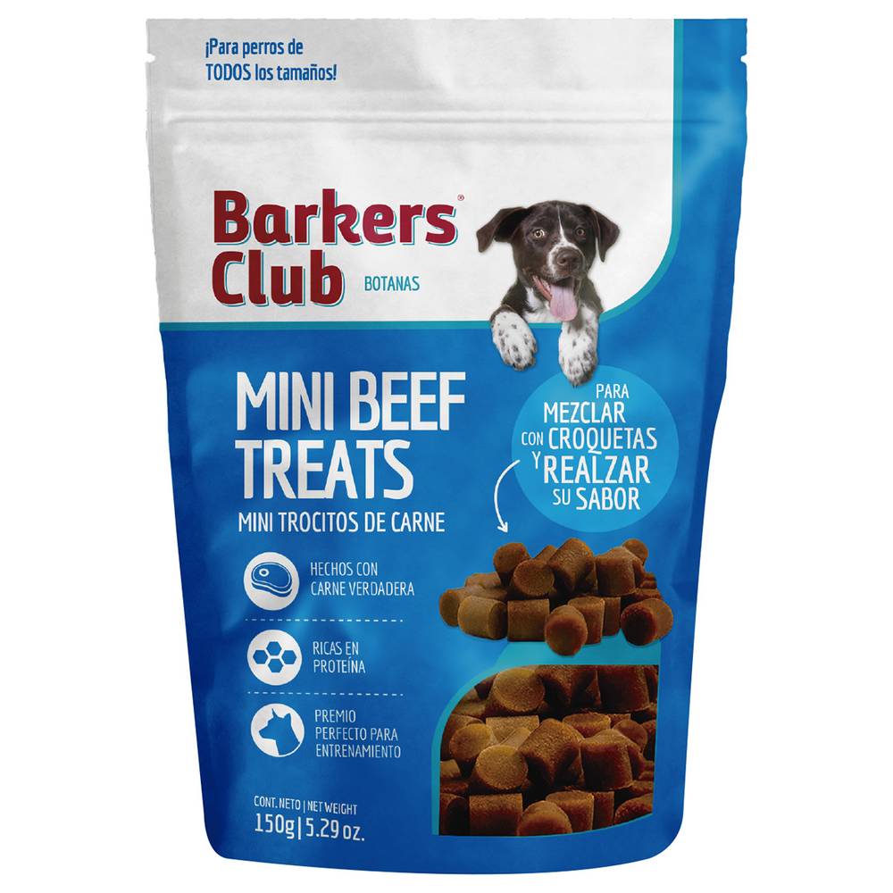 Barkers club mini botanas de carne de res (150 g)