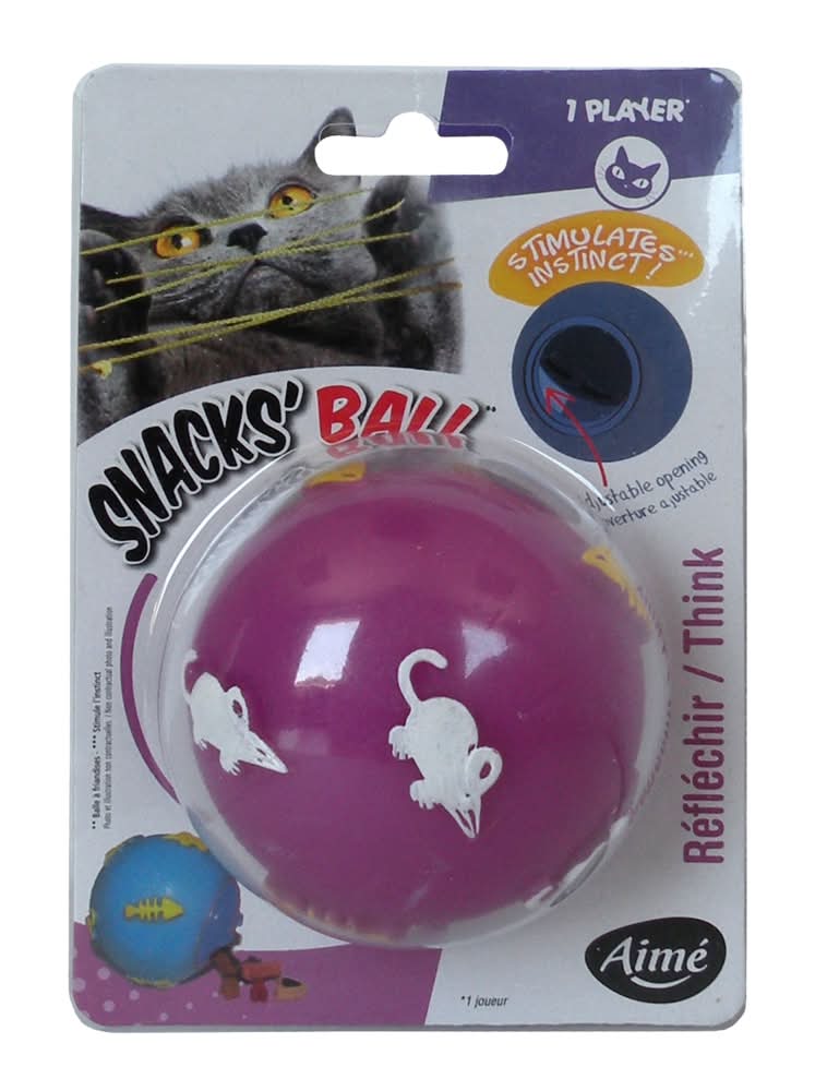 Aimé - Jouet chat balle friandise