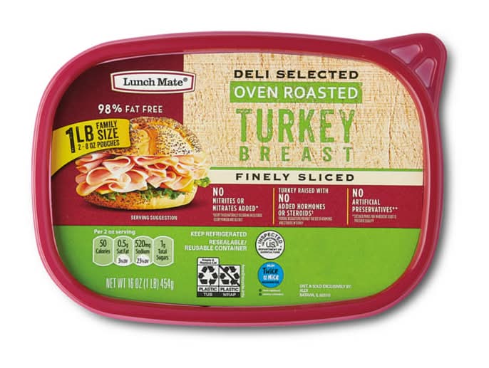 Lunch Mate Deli Selected Oven Roasted Turkey Breast Slices (16 oz)