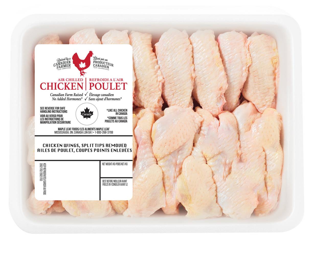 Ailes de poulet séparées Maple Leaf, 480 g / Maple Leaf Split Chicken Wings, 480-g