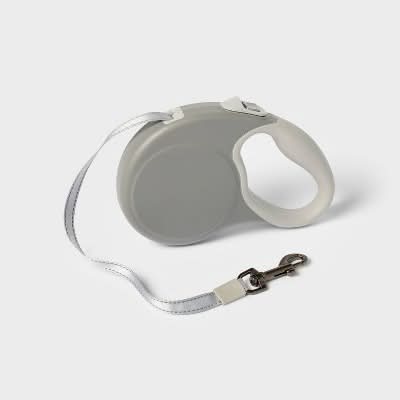 Boots & Barkley Retractable Dog Leash, M, Gray