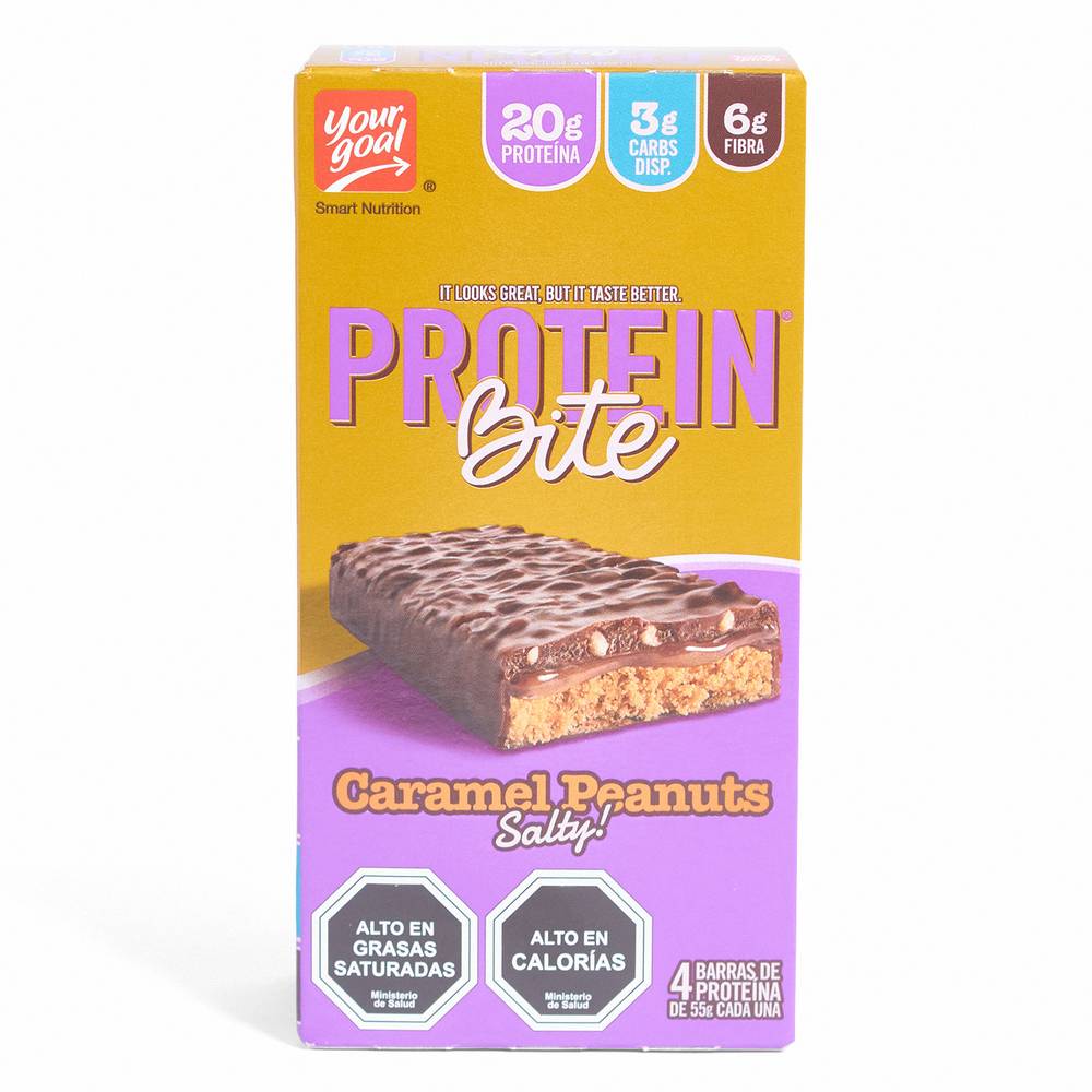 Your Goal · Protein bite caramel peanut salty (4 un)