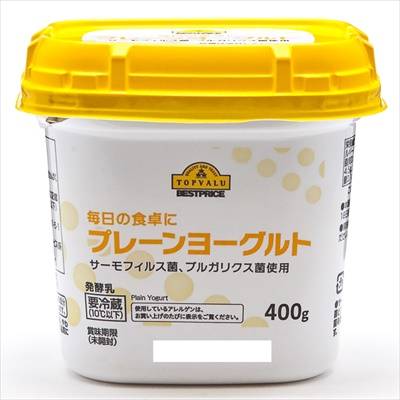 トップバリュ　ベストプライス　プレーンヨーグルト　４００ｇ