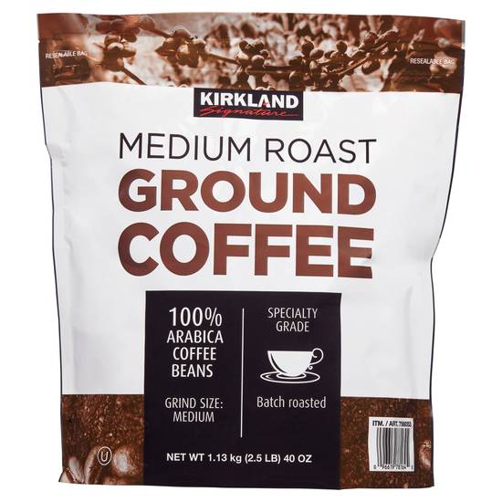 Kirkland Signature Medium Roast Ground Coffee (40 oz)