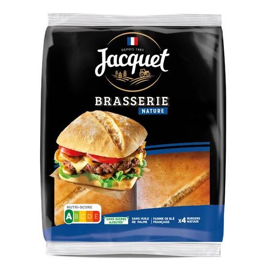 Jacquet - Pain burger nature (4 pièces)