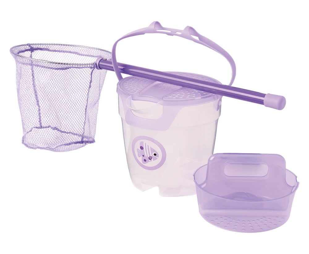 Adventuridge Purple Fishing Bucket with Net