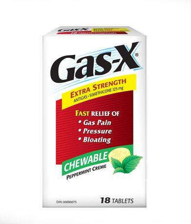 Gas-x extra strength fast gas relief chewables - gas-x extra strength fast gas relief chewables (18 tablets peppermint)