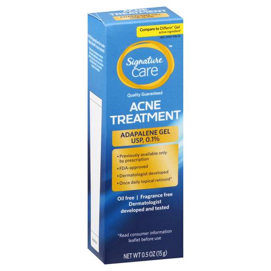 Signature Care Acne Treatment Adapalene Gel (0.5 oz)