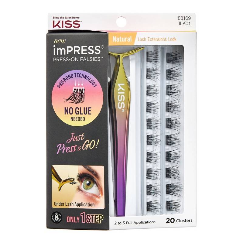 Impress Kiss Press on Falsies Natural Eyelash Extensions Kit