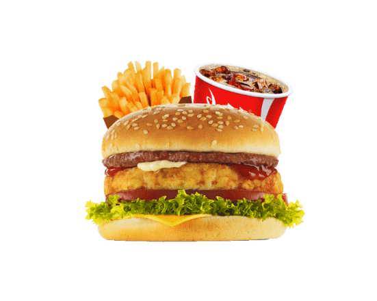 Menu royal cheese burger