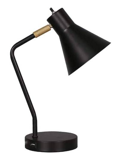Ashland Desktop Lamp, 13 in, Black