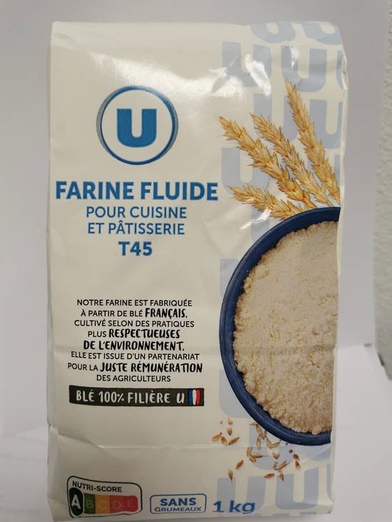 Les Produits U - Farine fluide pour cuisine et pâtisserie (t45)