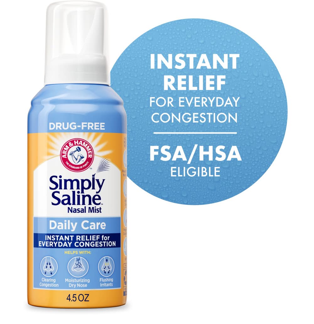 Simply Saline Daily Care Instant Relief Nasal Mist (4.5 oz)