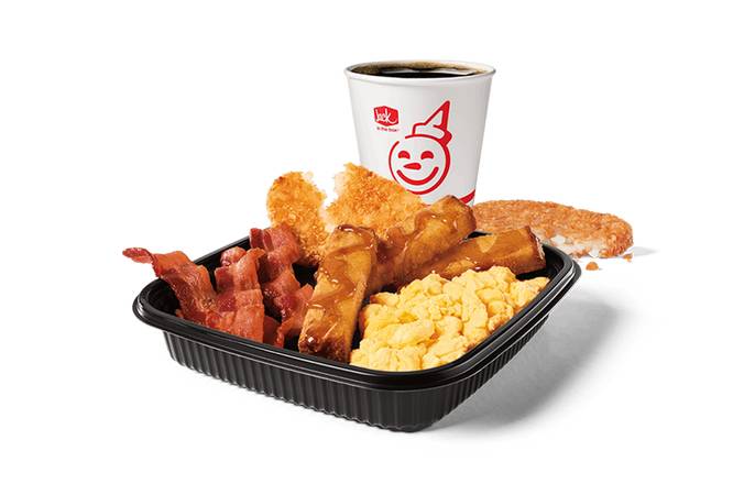 3PC French Toast Sticks Platter w/ Bacon Combo