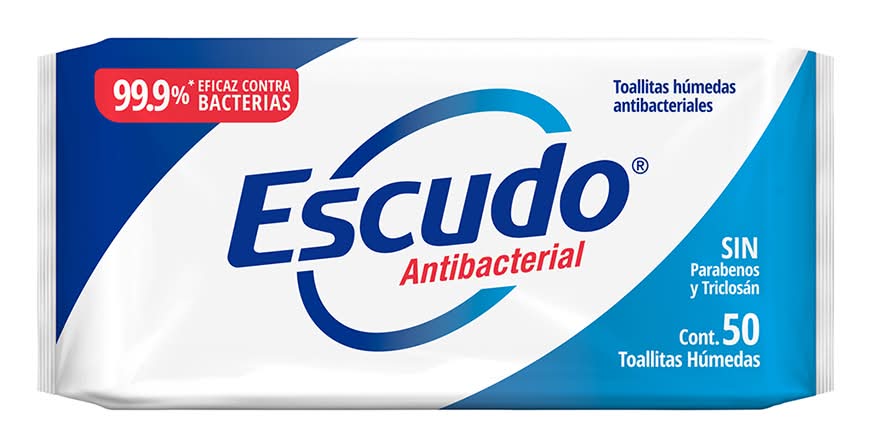 Escudo · Antibacterial toallitas húmedas (50 un)