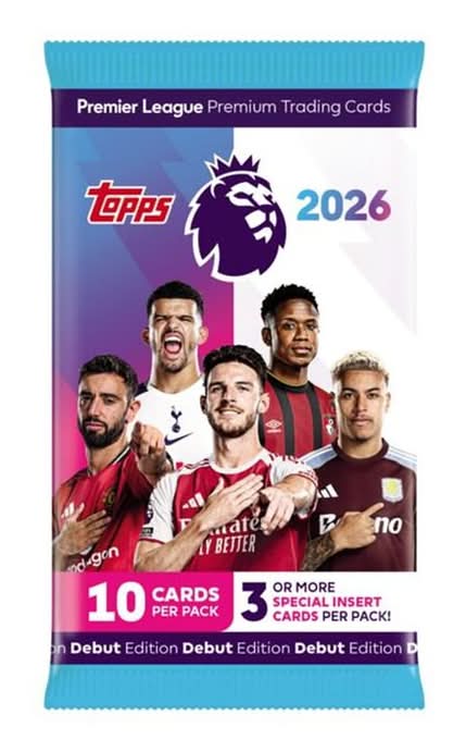 Topps Premier League Trading Cards pack 2026 (10 pack)