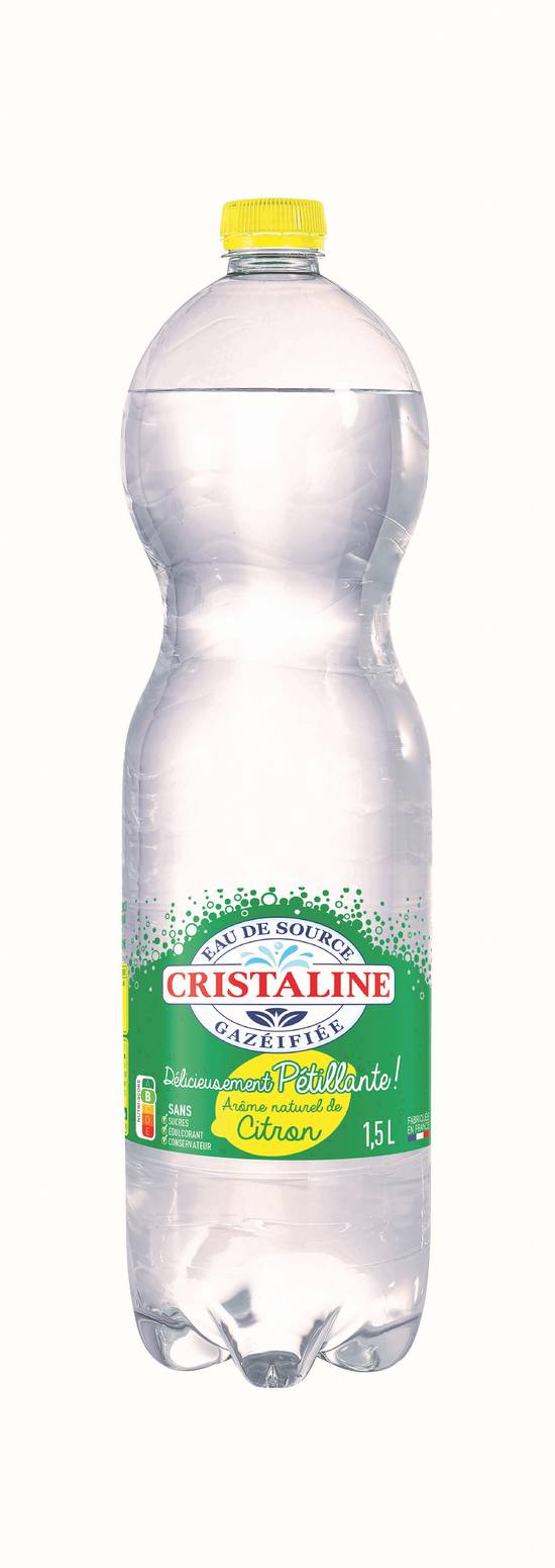 Cristaline - Eau de source pétillante aromatisée (1.5L)