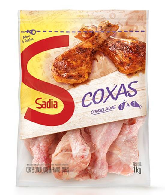 Sadia coxas de frango congeladas 1 a 1 (1 kg)