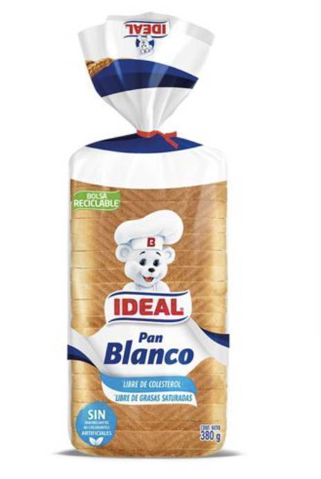 Pan Molde Blanco Ideal 380 G