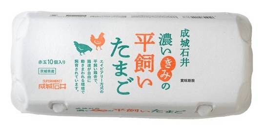 成城石井　濃いきみの平飼いたまご　10個入　J-387