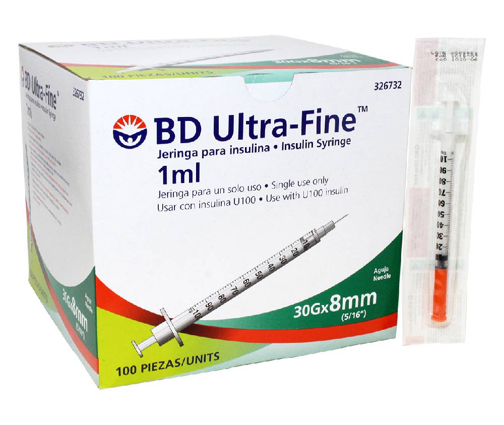 BD ULTRAFINE JERINGA 1ML #30GX8MM *100