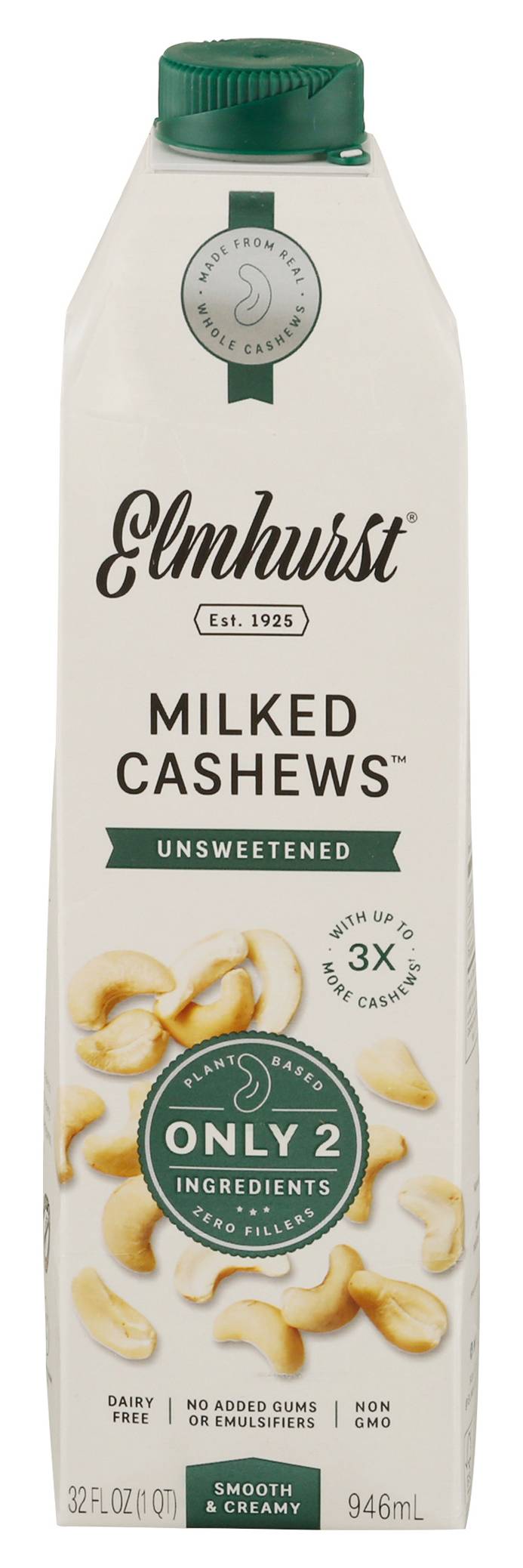 Elmhurst Unsweetened Milked Cashews (32 fl oz)