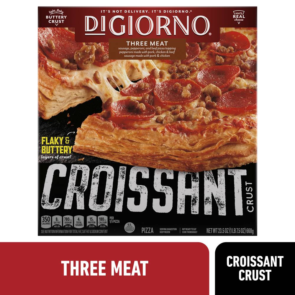 DiGiorno Croissant Crust Three Meat Pizza (23.5 oz)