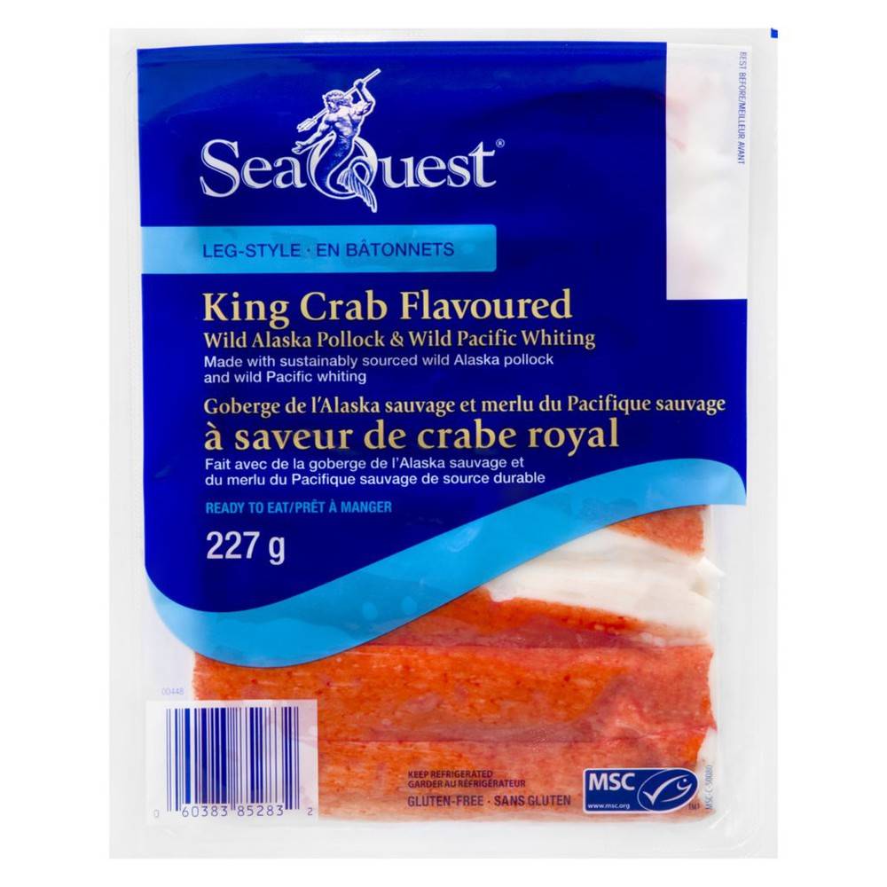 Seaquest King Crab Flavoured Pollock, Leg Style (227 g)