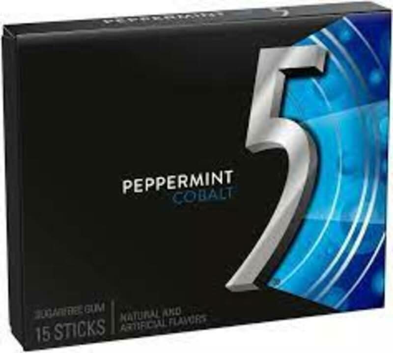 Wrigley 5 Peppermint Cobalt Sugarfree Gum