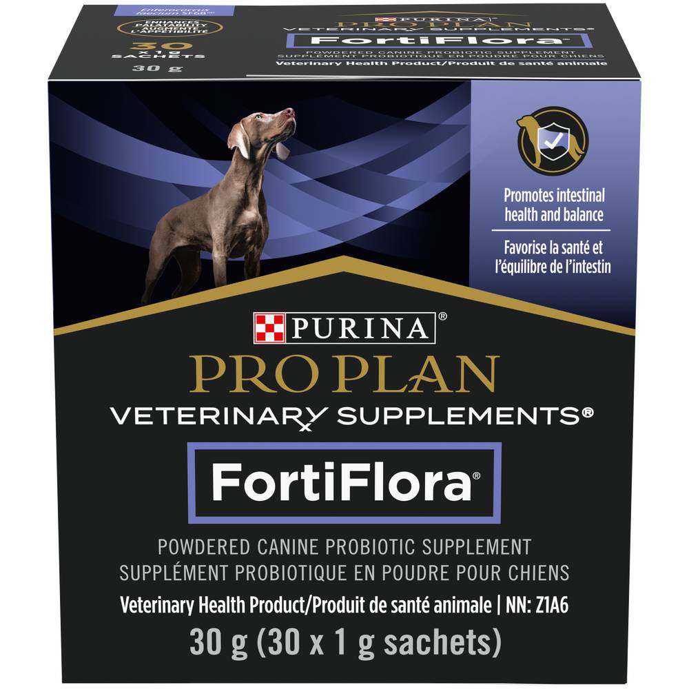 Pro Plan Veterinary Fortiflora Probiotic Dog Supplement (1 g, 30 ct)