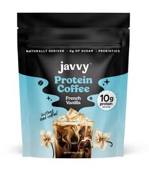 Javvy Coffee Instant Protein Coffee, French Vanilla (8.9 oz)