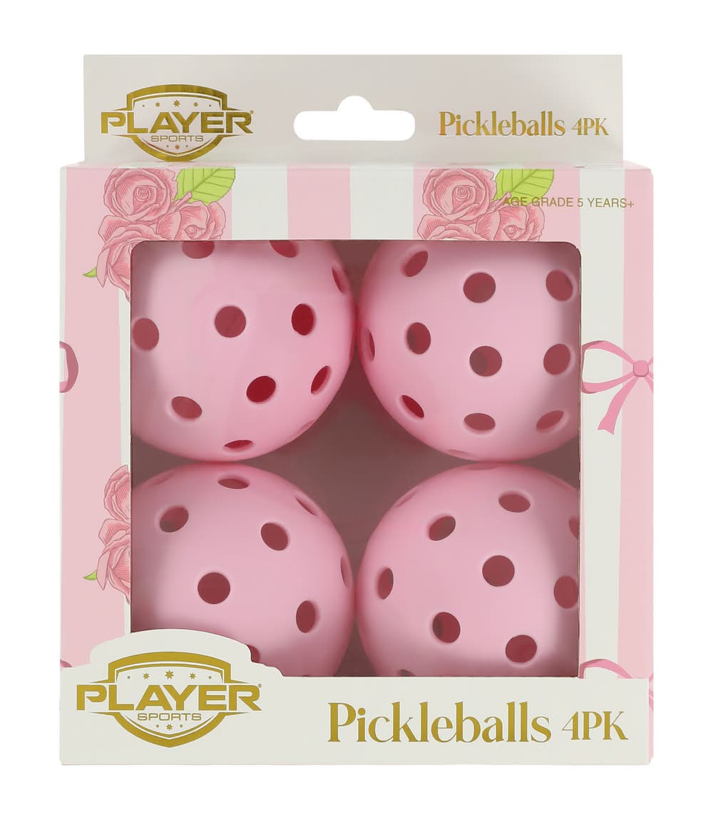 Pickleballs 4-Pack Pink