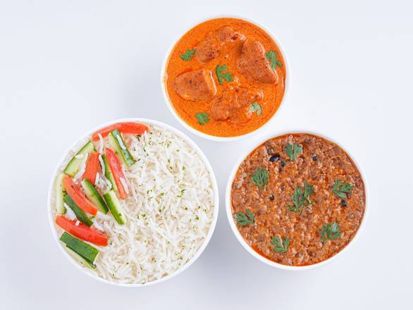 Chicken Tikka Masala & Daal Makhani Rice Box