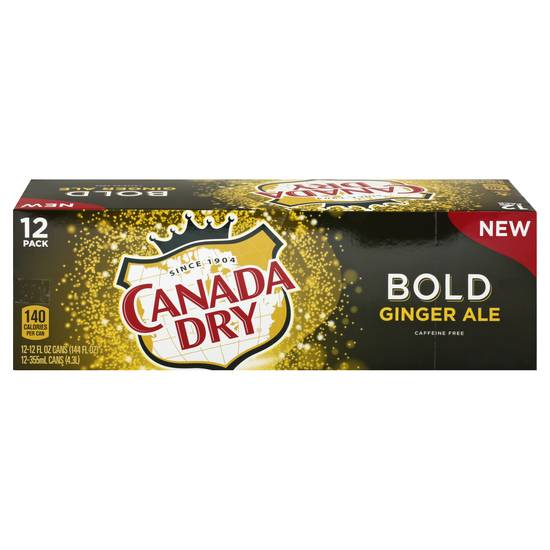 Canada Dry Bold Ginger Ale Soda (12 pack, 12 fl oz)