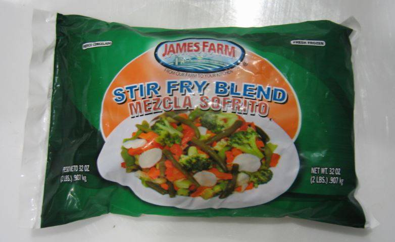 Frozen James Farm - IQF Stir Fry Blend - 2 lbs