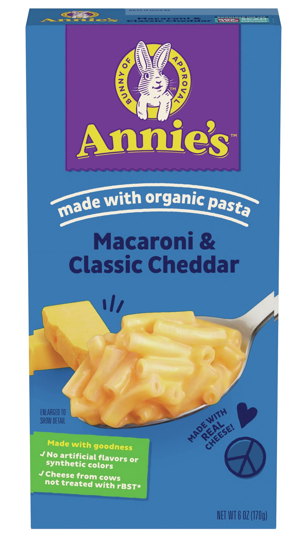 Annie's Classic Cheddar Organic Pasta Macaroni & Cheese (6 oz)