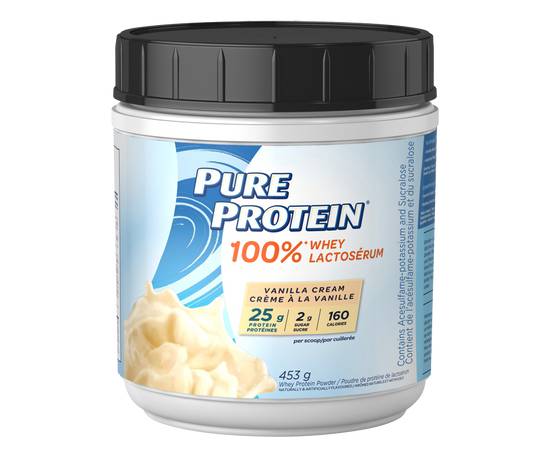 Pure Protein Whey Protein Powder Vanilla Cream (453 g)