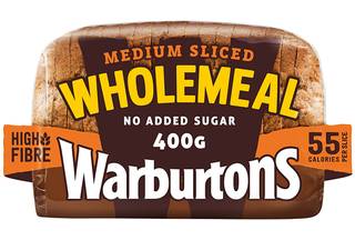 Warburtons Medium Sliced Wholemeal 400g