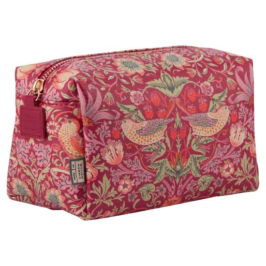 William Morris At Home Raspberry Strawberry Thief Wash Bag