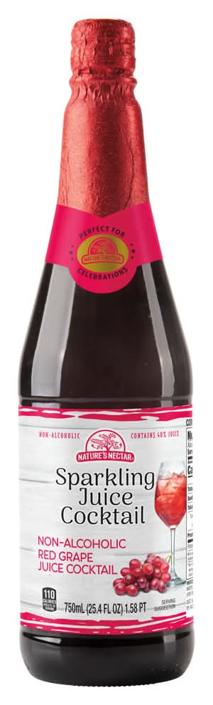 Nature's Nectar Non-Alcoholic Sparkling Red Grape Juice Cocktail (25.4 fl oz)