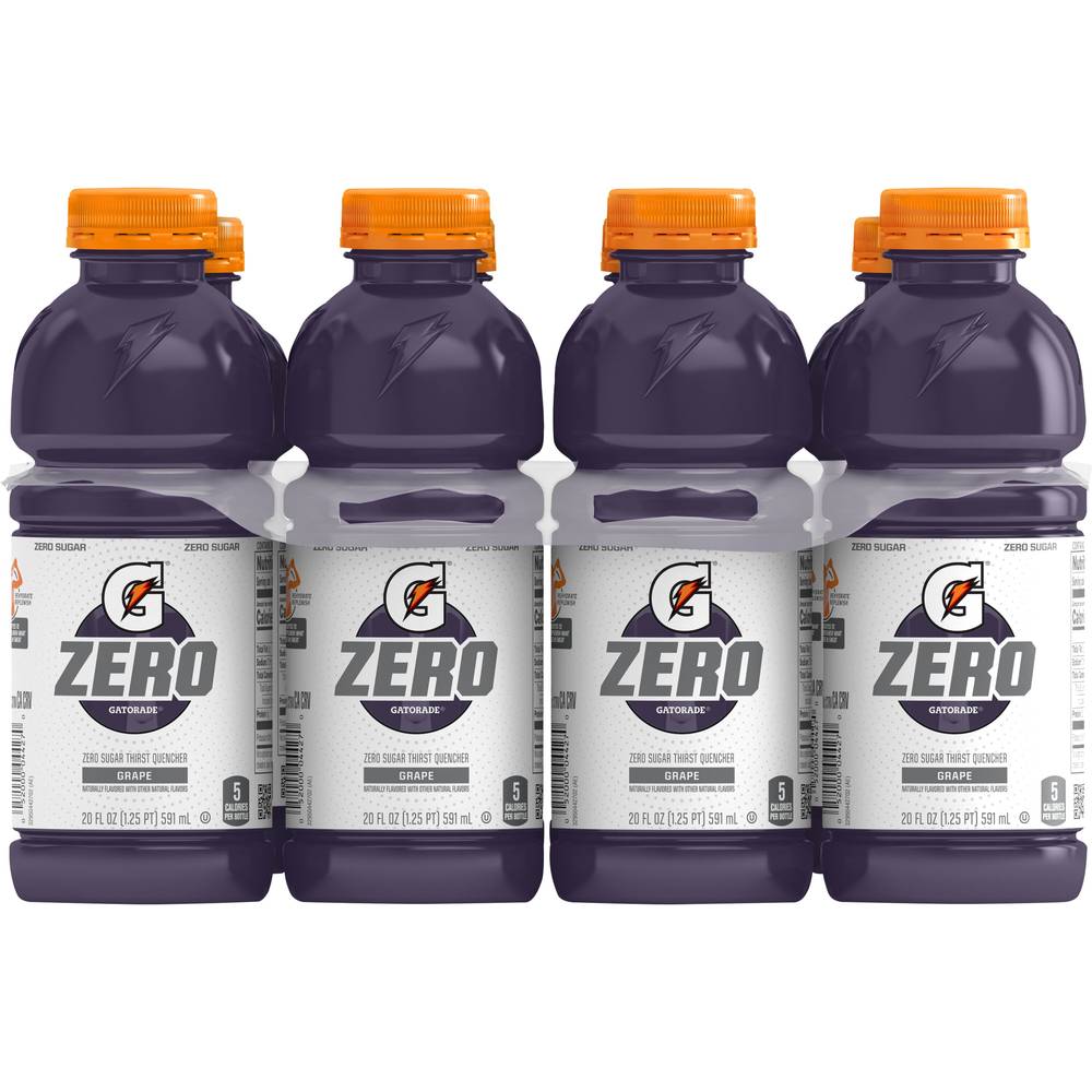 Gatorade Zero Sugar Thirst Quencher Sports Drink (8 ct, 20 fl oz) (grape )