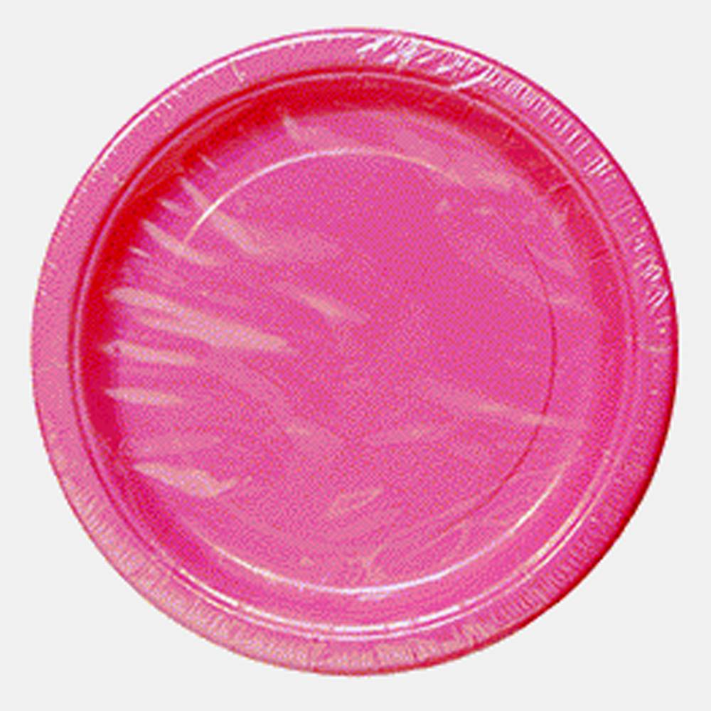 Dollarama Paper Plates For Serving in Celebrations, 6.75 in, Pink (24 ct)