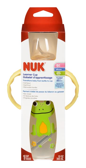 NUK gobelet d'apprentissage (1unité, 300ml) - large learner cup (1 unit)