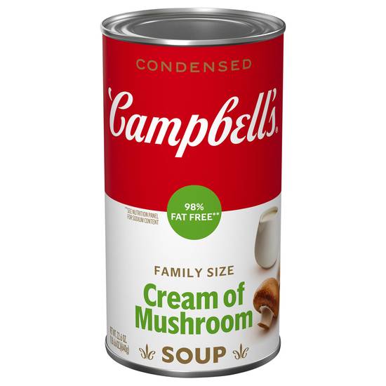 Campbell's Cream Of Mushroom Condensed Soup Family Size