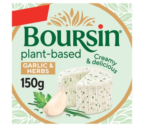 Boursin Garlic-Herbs, Plant Based Cheese (150g)