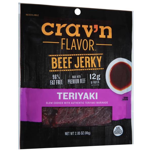 Crav'n Flavor Beef Jerky, Teriyaki
