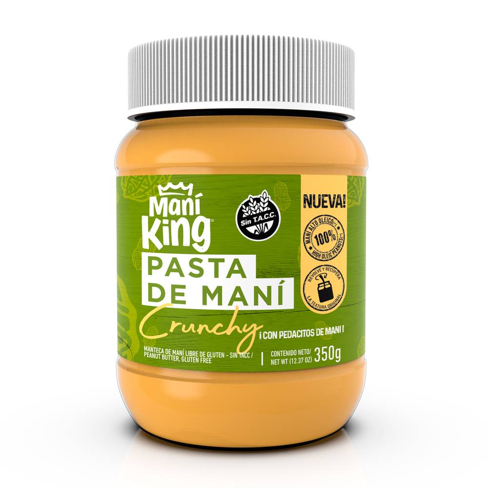 Mani king Pasta de maní crunch (Pote 350 g)
